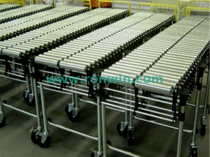 Flexible Expandable Double-row Gravity Roller Conveyor
