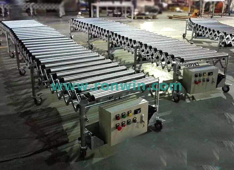 Free Curve Flexible Extendable Timing Driven Roller Conveyor 