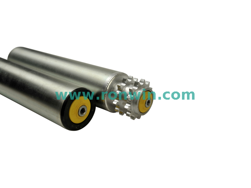 Medium / Heavy Duty Double-row Steel Sprocket Galvanized Conveyor Roller