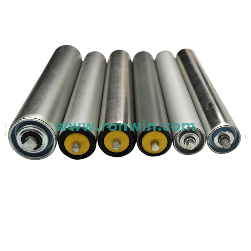 Anticorrosive PVC Sleeve Carbon Steel Gravity Conveyor Roller